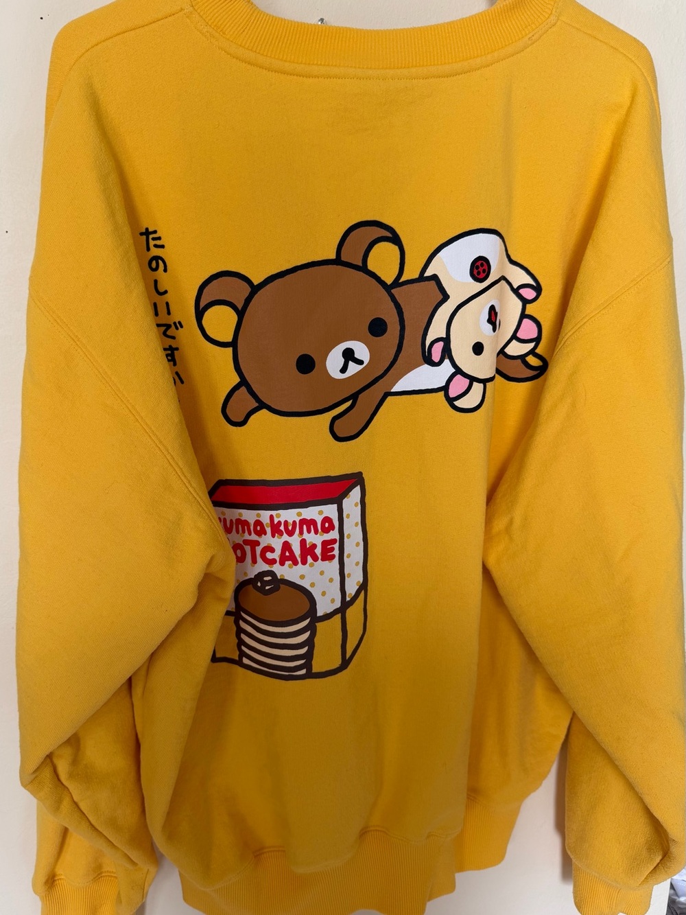 Rilakkuma Yellow Graphic Crewneck Sweater - Picture 4 of 9